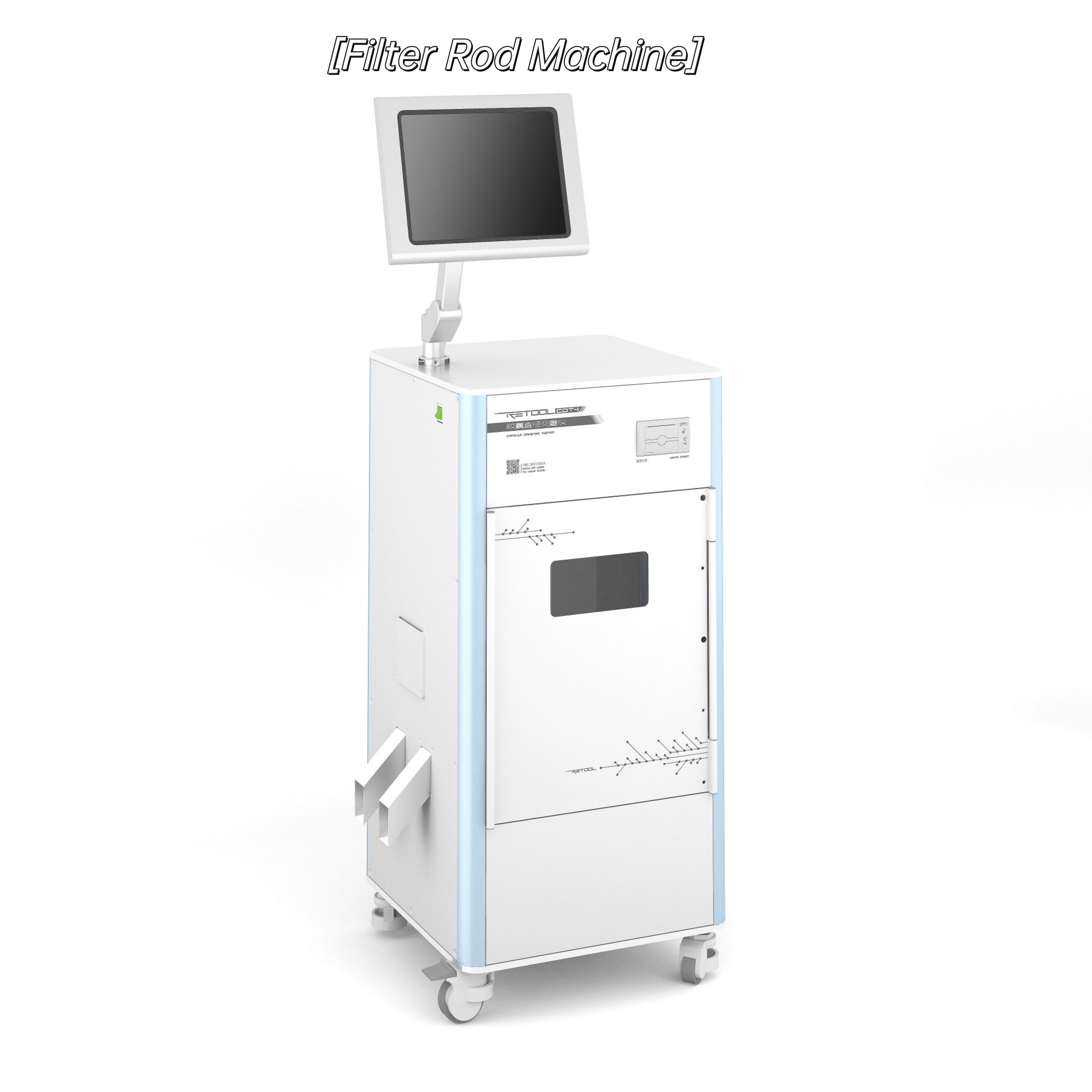 15 inci Layar Sentuh Mesin Batang Filter Kapsul Pengukur Kebulatan Tester OEM
